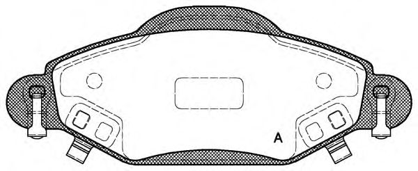Комплект тормозных колодок, дисковый тормоз BPA0978.02