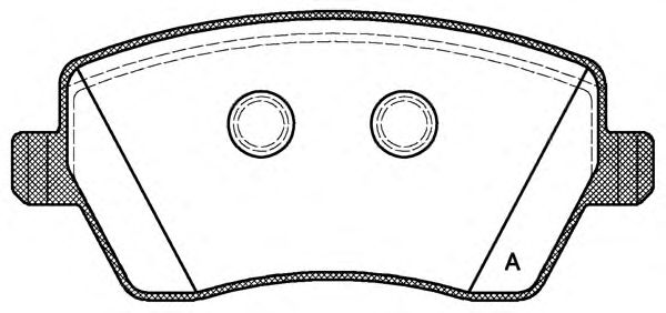 Комплект тормозных колодок, дисковый тормоз BPA0987.00