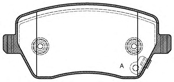 Комплект тормозных колодок, дисковый тормоз BPA0987.11