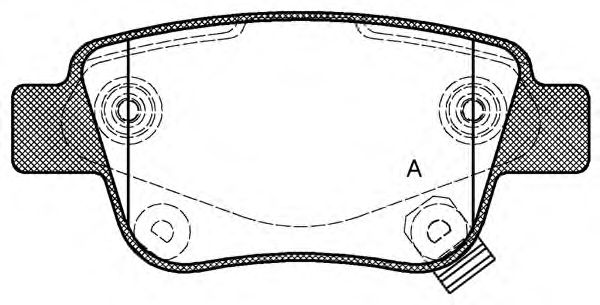 Комплект тормозных колодок, дисковый тормоз BPA1047.02