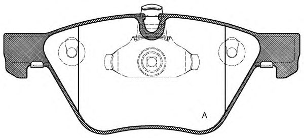 Комплект тормозных колодок, дисковый тормоз BPA1052.00