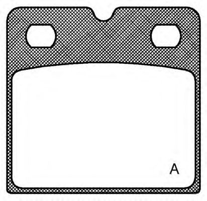 Комплект тормозных колодок, дисковый тормоз BPA1067.00