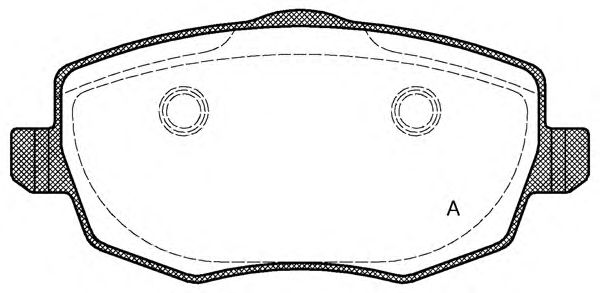 Комплект тормозных колодок, дисковый тормоз BPA1099.00