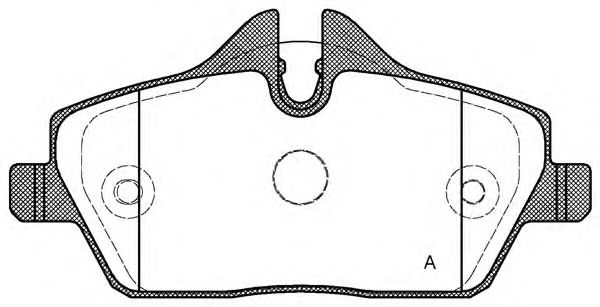 Комплект тормозных колодок, дисковый тормоз BPA1131.10