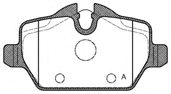 Комплект тормозных колодок, дисковый тормоз BPA1132.00