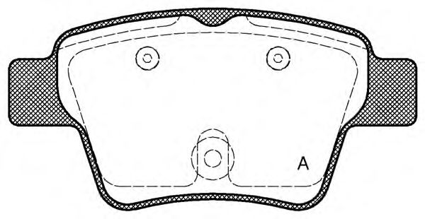Комплект тормозных колодок, дисковый тормоз BPA1138.00