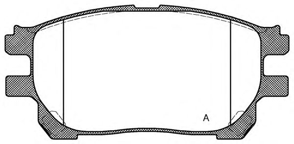 Комплект тормозных колодок, дисковый тормоз BPA1143.00