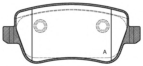 Комплект тормозных колодок, дисковый тормоз BPA1178.00