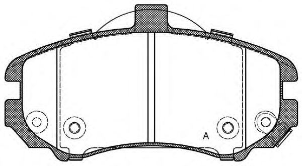 Brake Pad Set, disc brake BPA1194.02