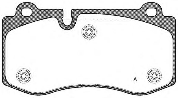 Комплект тормозных колодок, дисковый тормоз BPA1202.00