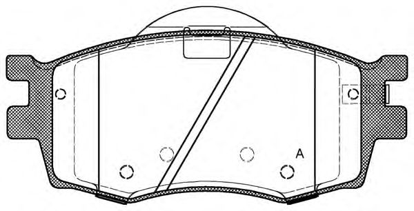 Комплект тормозных колодок, дисковый тормоз BPA1208.02