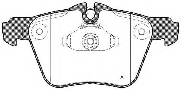 Комплект тормозных колодок, дисковый тормоз BPA1217.00