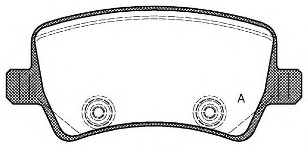 Комплект тормозных колодок, дисковый тормоз BPA1236.00