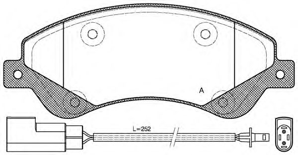 Brake Pad Set, disc brake BPA1251.02