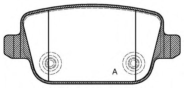 Brake Pad Set, disc brake BPA1256.00