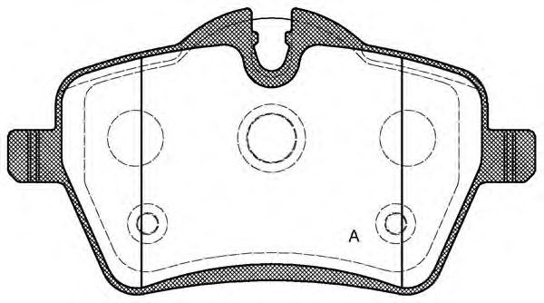 Brake Pad Set, disc brake BPA1277.00