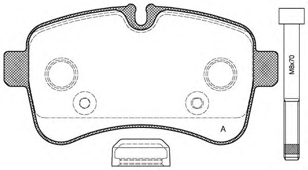 Brake Pad Set, disc brake BPA1282.00