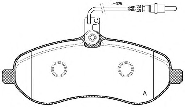Kit de plaquettes de frein, frein à disque BPA1292.01