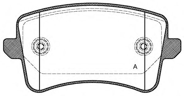 Kit de plaquettes de frein, frein à disque BPA1343.00