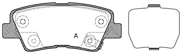Комплект тормозных колодок, дисковый тормоз BPA1362.02