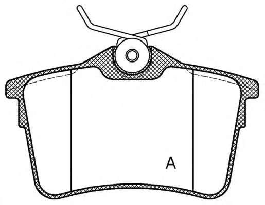 Комплект тормозных колодок, дисковый тормоз BPA1382.00