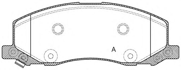 Комплект тормозных колодок, дисковый тормоз BPA1386.02