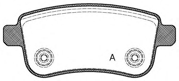 Комплект тормозных колодок, дисковый тормоз BPA1387.00