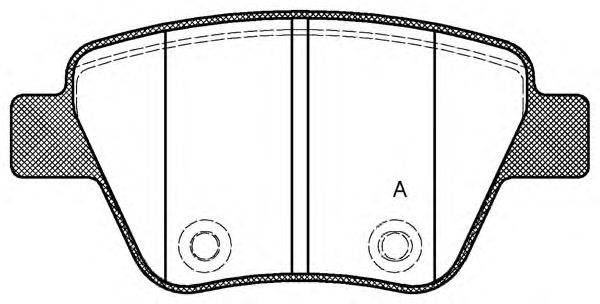 Комплект тормозных колодок, дисковый тормоз BPA1420.00