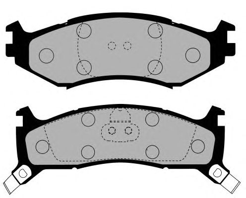 Brake Pad Set, disc brake PA1625