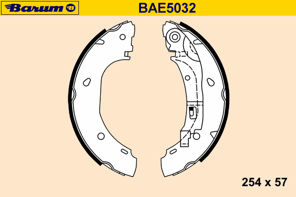 Bremsebakkesæt BAE5032