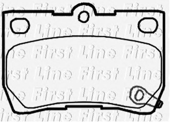 Brake Pad Set, disc brake FBP3801