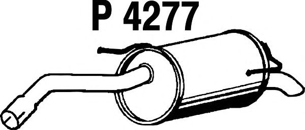 Глушитель выхлопных газов конечный P4277