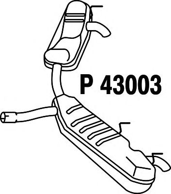 Einddemper P43003