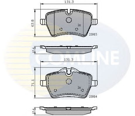 Brake Pad Set, disc brake CBP01673