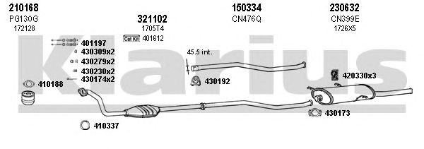 Exhaust System 180440E