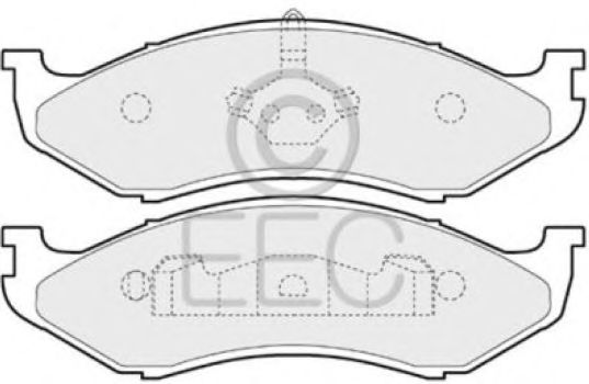 Комплект тормозных колодок, дисковый тормоз BRP0852