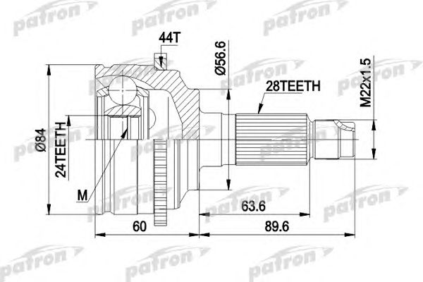 Joint Kit, drive shaft PCV3028