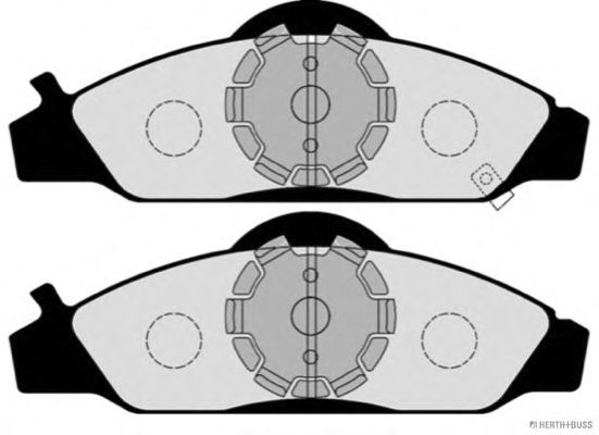 Комплект тормозных колодок, дисковый тормоз J3600405