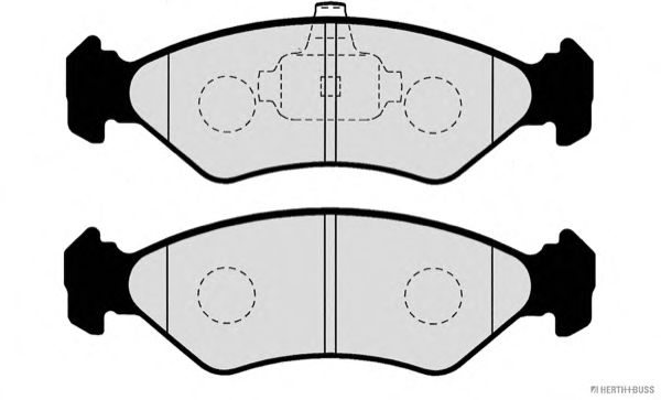 Комплект тормозных колодок, дисковый тормоз J3603049