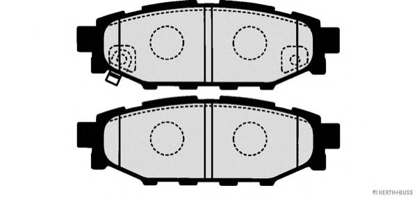 Комплект тормозных колодок, дисковый тормоз J3617003