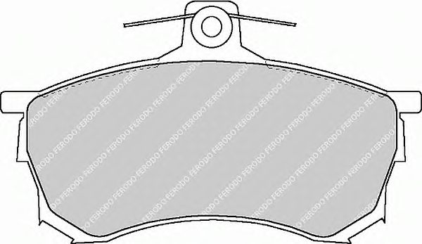 Комплект тормозных колодок, дисковый тормоз FDB1092