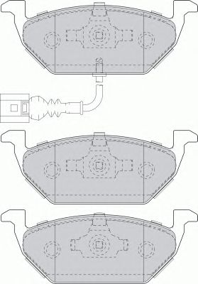 Комплект тормозных колодок, дисковый тормоз FDB1635