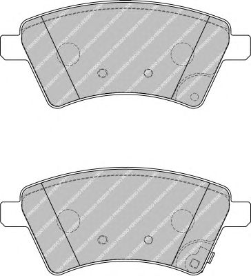 Комплект тормозных колодок, дисковый тормоз FDB1875