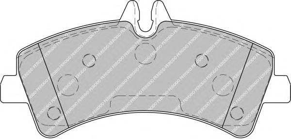 Комплект тормозных колодок, дисковый тормоз FSL1779