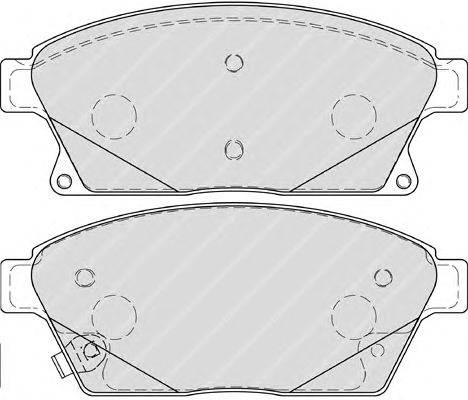 Комплект тормозных колодок, дисковый тормоз FDB4264
