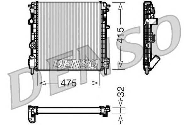Radiador, arrefecimento do motor DRM23014