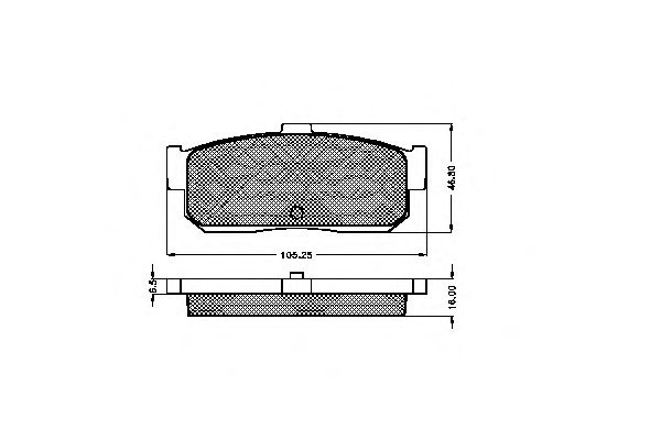 Комплект тормозных колодок, дисковый тормоз 31887