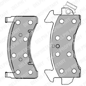 Brake Pad Set, disc brake LP1258