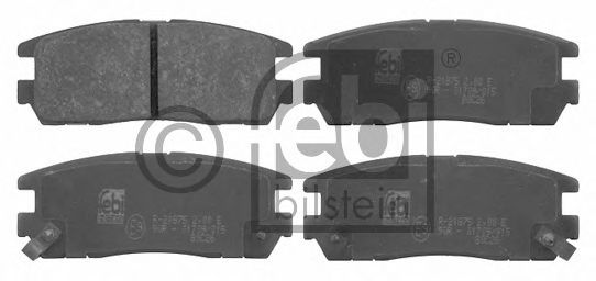 Комплект тормозных колодок, дисковый тормоз 16641