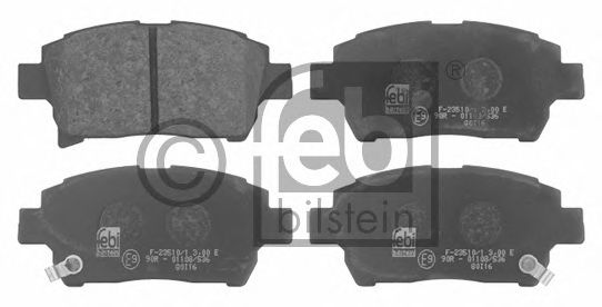 Комплект тормозных колодок, дисковый тормоз 16725